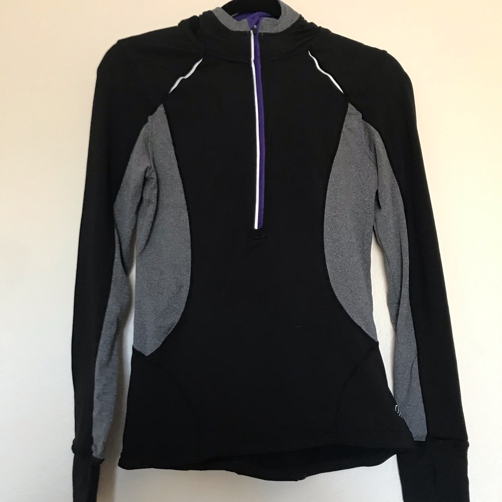 Half zip running top